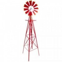 Větrný mlýn červený, 245 cm  M02647