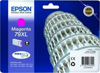 Epson originální ink C13T79034010, 79XL, XL, magenta, 2000str., 17ml, 1ks, Epson WorkForce Pro WF-5620DWF, WF-5110DW, WF-5690DWF