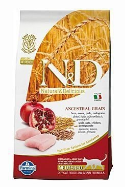 N&D Low Grain CAT Neutered Chicken & Pomegranate 10kg