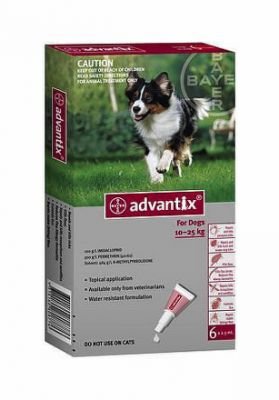 Advantix pro psy spot.on.od 10-25kg a.u.v.4x2.5ml