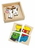 Woody -  Minipuzzle Mašinka v dř. krabičce