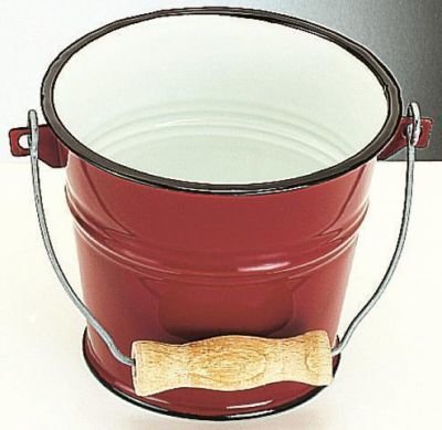 Smaltovaný kyblík 1,5l - červený Ibili