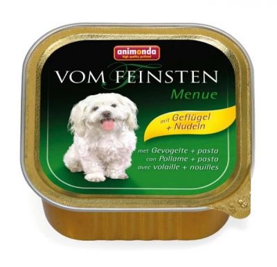 Animonda Vom Feinsten Menue paštika pro psy drůbeží+těstoviny 11x150g