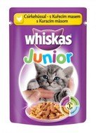 Whiskas Junior kapsička s drůbežím masem ve šťávě 24x100g