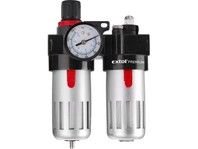 Regulátor tlaku s filtrem a manometrem a přim. oleje, max. prac. tlak 8bar, EXTOL PREMIUM