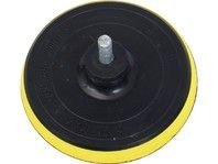 Nosič brusných výseků do vrtačky - suchý zip, Ř125mm, stopka 8mm, EXTOL CRAFT