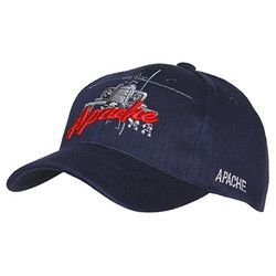 Čepice BASEBALL helikoptéra APACHE MODRÁ