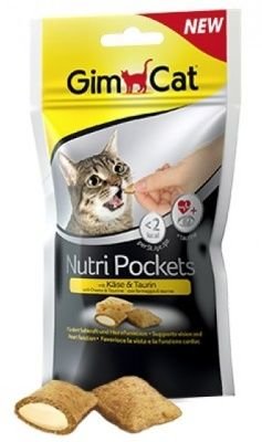 GimCat Nutri Pockets sýr a taurin 60g