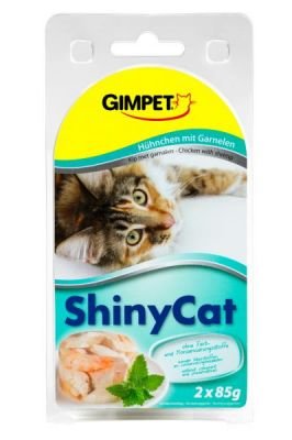 ShinyCat konzerva krevety+kuřecí 16x70g