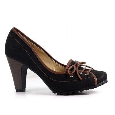 Mmm LS16 dámské černé lodičky na podpadku