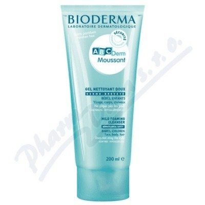 Bioderma Jemný čisticí gel pro dětskou pokožku ABCDerm Moussant 200 ml