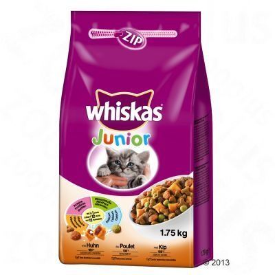 Whiskas Junior s kuřecím masem - Výhodné balení 2 x 1,75 kg