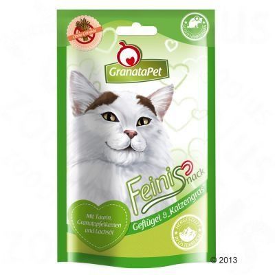 Granatapet Feinis pamlsek pro kočky - drůbeží & kočičí tráva (3 x 50 g)
