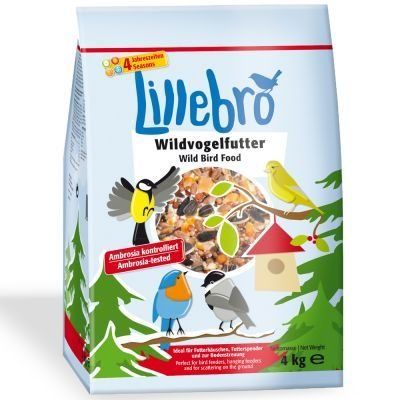Lillebro krmivo pro volně žijící ptáky - 3 x 4 kg