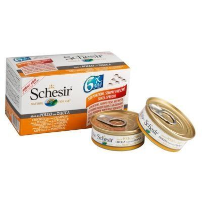 Schesir Small Natural 6 x 50 g - Kuře s kachnou