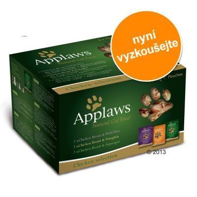 Applaws Selection kapsičky pro kočky 6 x 70 g - 3 druhy (kuřecí výběr)