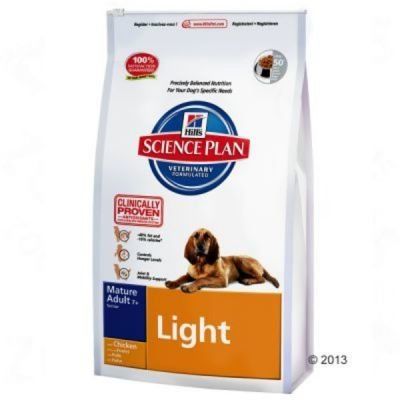 Hill's Canine Mature Adult Senior Light - Výhodné balení 2 x 12 kg