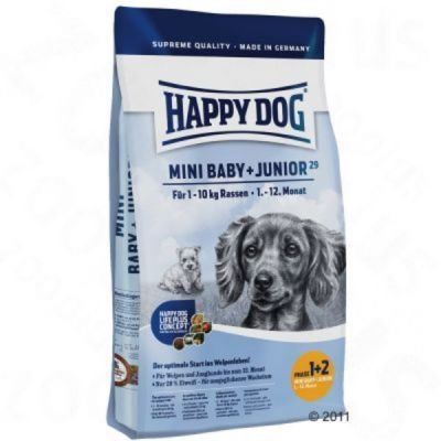 Happy Dog Supreme Mini Baby & Junior 29 - Výhodné balení 3 x 4 kg