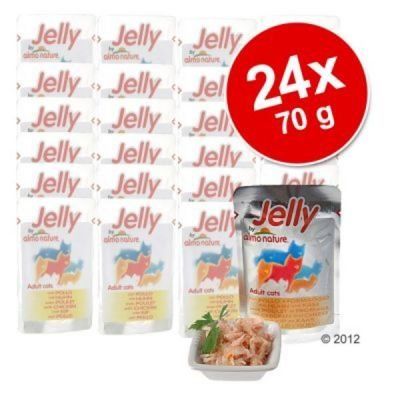 Almo Nature Cat Jelly kapsička 24 x 70 g - Tuňák & mořský jazyk