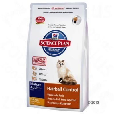Hill's Feline Mature Adult 7+ Hairball Control - Výhodné balení 2 x 1,5 kg