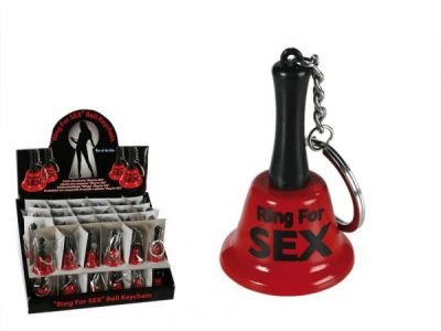 Přívěsek Zvoneček na sex - červený-černý