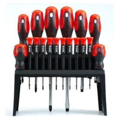 Sada šroubováků, 18 ks, magnetické, CrMo, se stojanem, YATO