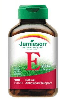 Jamieson Vitamín E 200 IU 100 kapslí