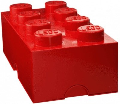 LEGO úložný box 250 x 500 x 180 mm - červená
