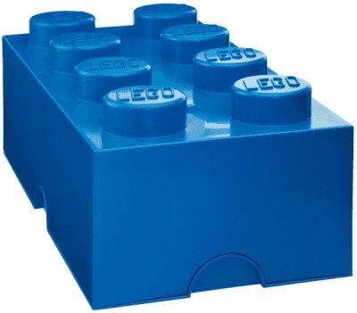 LEGO úložný box 250 x 500 x 180 mm - modrá