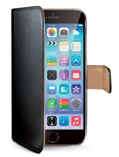 Pouzdro na mobil flipové Celly WALLY pro Apple iPhone 6 - černé