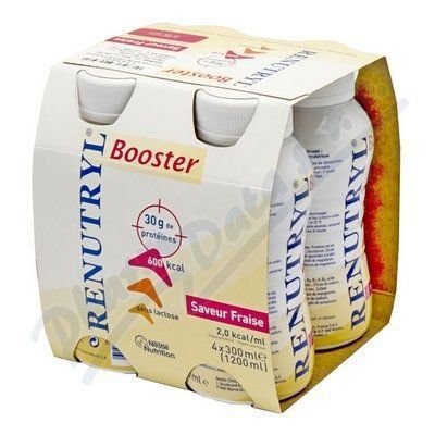 Renutryl Booster Jahodová příchuť por.sol.4x300ml