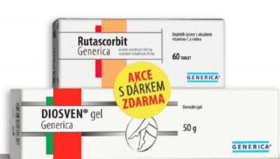 DIOSVEN gel 50g + Rutascorbit tbl.60 zdarma AKCE