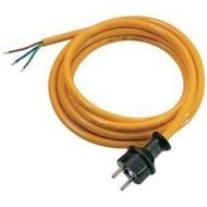 Síťový kabel AS Schwabe 70919, zástrčka/otevřený konec, 1 mm², 5 m, oranžová