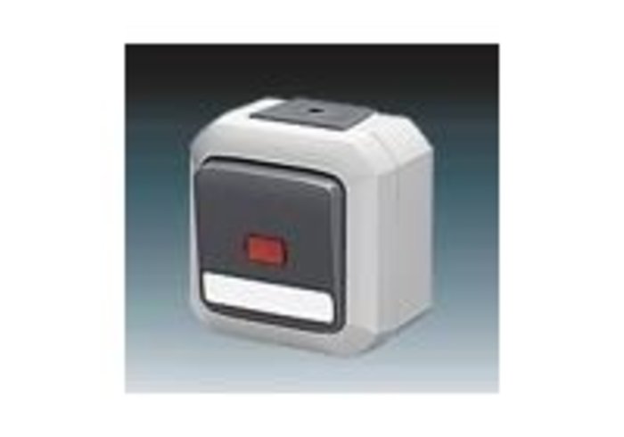 ABB Variant+ vypínač č.2S IP54 šedá 3558N-C02512 S s popisovým polem