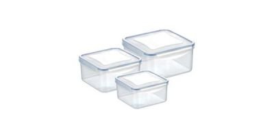 Dóza FRESHBOX 3 ks, 0,4 - 0,7 - 1,2 l, čtvercová