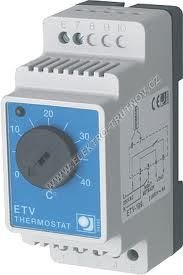 termostat na DIN  ETV-1991 /2331/ s externím čidle