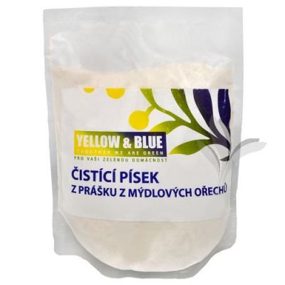 Yellow & Blue Čistící písek z prášku z mýdlových ořechů PE sáček 1 kg