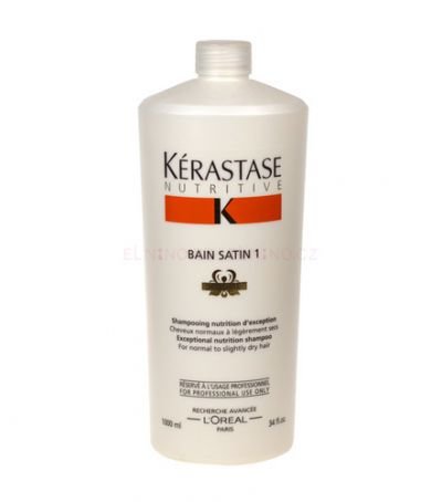Kérastase Nutritive Bain Satin 1 Irisome Normal to Dry Hair 1000ml Šampon na suché vlasy   W Normální, suché a jemné vlasy