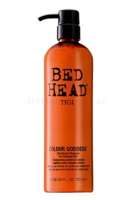 Tigi Bed Head Colour Goddess Shampoo 400ml Šampon na poškozené, barvené vlasy   W Péče pro hnědé a červené vlasy
