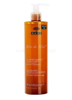 Nuxe Reve de Miel Face Cleansing Gel 200ml Čistící gel   W Pro suchou a citlivou pleť
