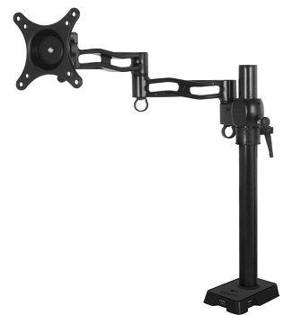 ARCTIC Z1 black - single monitor arm with USB Hub integrated (black color)