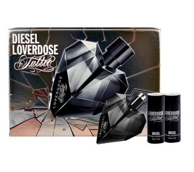 Diesel Loverdose Tattoo EDP dárková sada W - Edp 50ml + 2x50ml tělové mléko