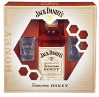 Jack Daniel's Tennessee whiskey honey 35% 1x700ml + 2 skleničky
