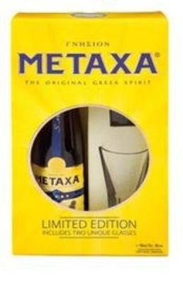 Metaxa 5* brandy 38% 1x700ml + 2 skleničky