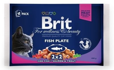 Brit Premium Cat Fish Plate 4x100g