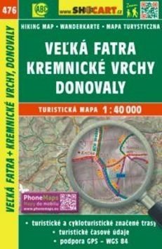 Veżká Fatra, Kremnické vrchy, Donovaly 1:40 000