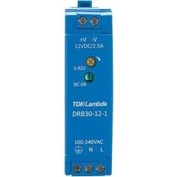 Zdroj na DIN lištu TDK-Lambda DRB30-12-1, 12 V/DC, 2,5 A