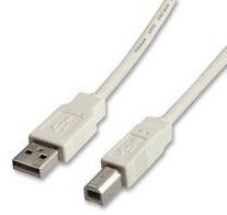USB 2.0 kabel A-B 1,8m bílý