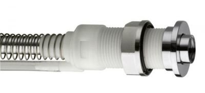 Sapho Průchodka kulatá plochá na sprchu, hadice FOLLOW ME, chrom ( PD467 )