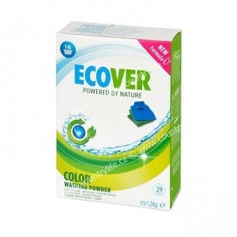 ECOVER prací prášek na barevné prádlo 1,2 kg   ECOCERT